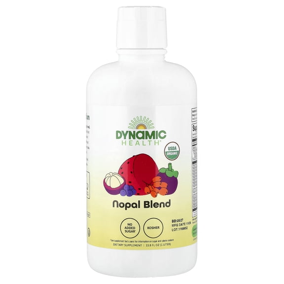 Dynamic Health Organic Certified Nopal Superfruit Nopal - 33.8 Fl Oz