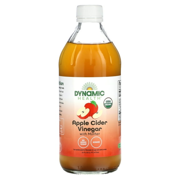 Dynamic Health Organic Apple Cider Vinegar with Mother - 16 fl oz