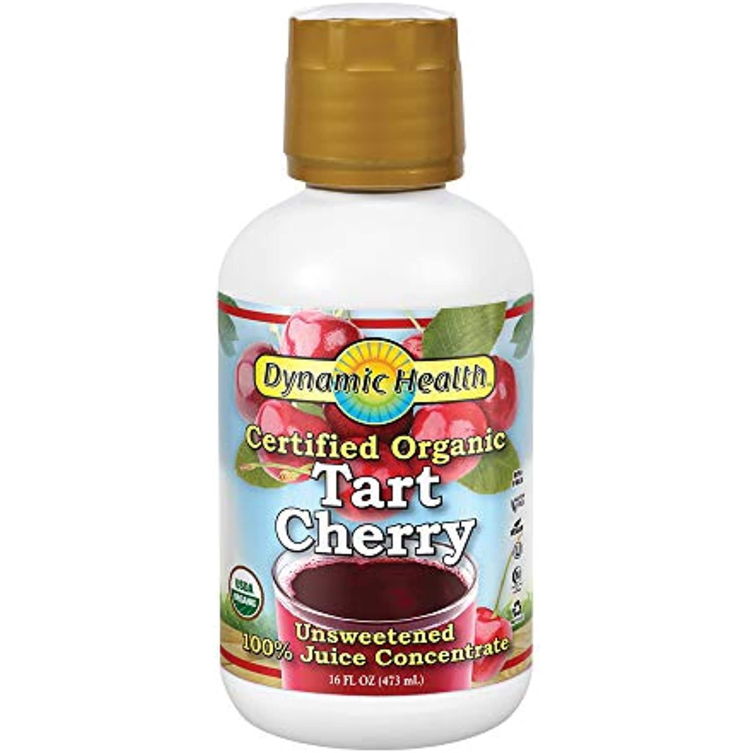 Dynamic Health Organic Tart Cherry | Unsweetened 100% Juice Concentrate ...