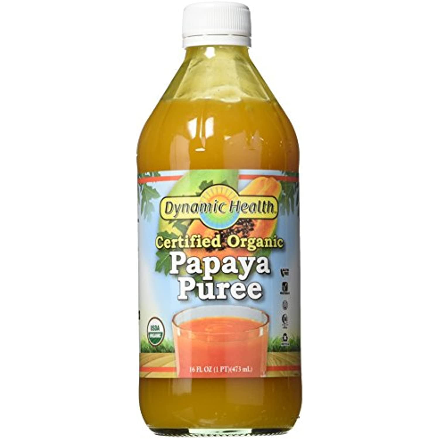 Dynamic Health Papaya Puree - 16 Fl Oz