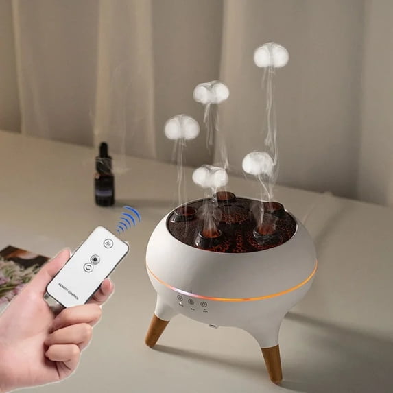Dynamic Jellyfish Air Humidifier 250ml Essential Oil Diffuser Remote ...