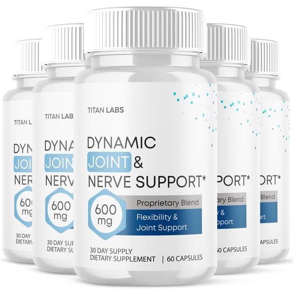 Dynamic Joint and Nerve Support Pills Advanced Formula Vitamin Supplement 300 Capsules