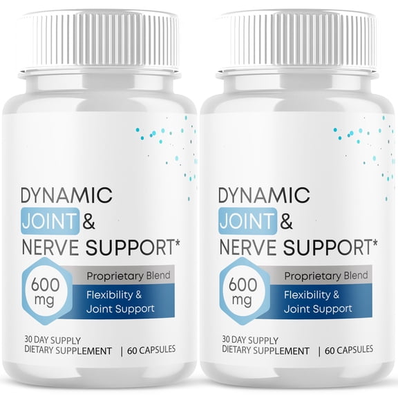 Dynamic Joint and Nerve Support Pills Advanced Formula Vitamin Supplement Support for Overall Wellness 120 Capsules