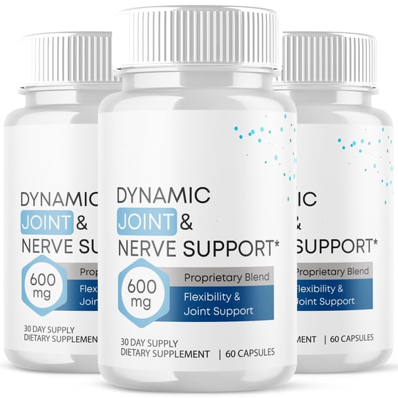 Dynamic Joint and Nerve Support Pills Advanced Formula Vitamin Supplement Support for Overall Wellness 180 Capsules