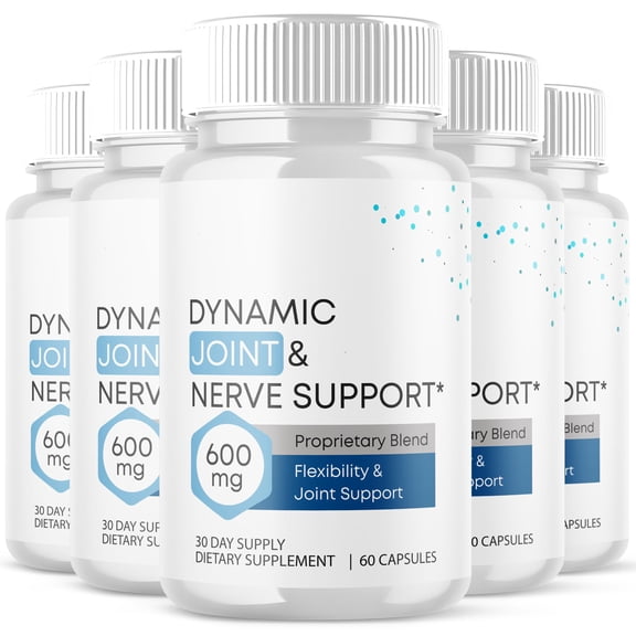 Dynamic Joint and Nerve Support Pills Advanced Formula Vitamin Supplement Support for Overall Wellness 300 Capsules