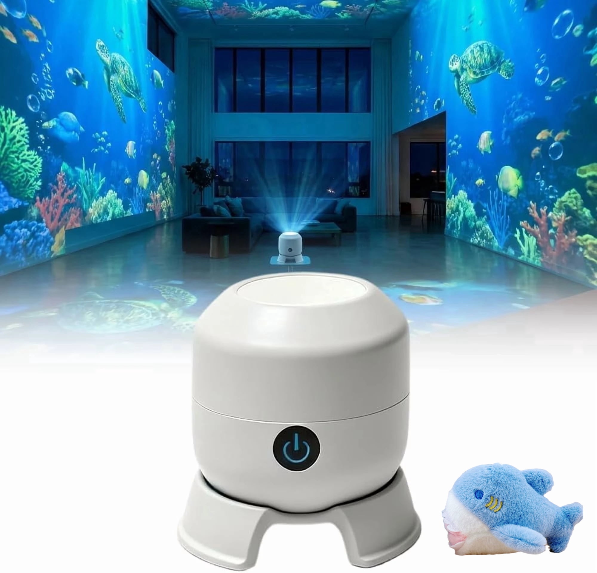 Dynamic Led 360° Rotating Ocean Wave Projecto,Aquarium Projector for ...
