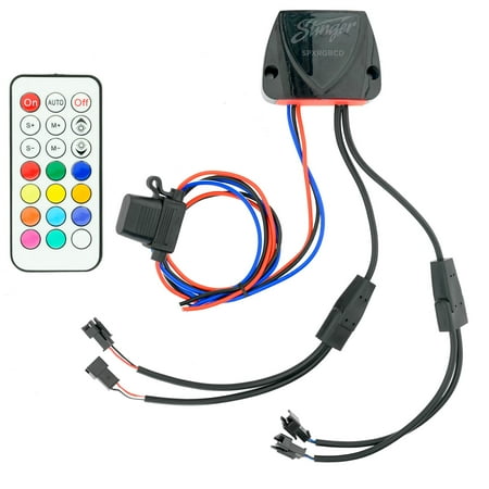 Bluetooth Smart Controller for Stinger 16.4’ Marine-Grade Dynamic LED Light Strips - Black