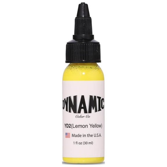 Dynamic Lemon Yellow Tattoo Ink - 1oz