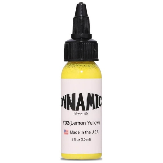 Dynamic Lemon Yellow Tattoo Ink - 1oz