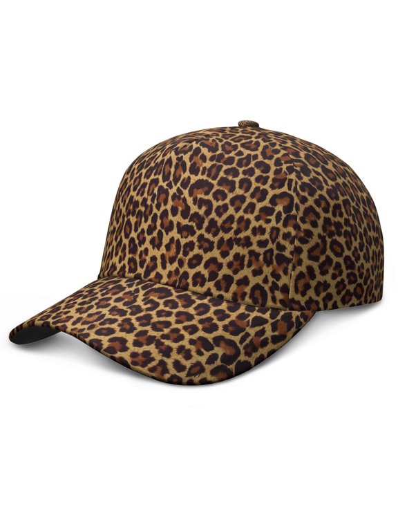 Dynamic Leopard Spots Print Cap, Unstructured Washed Dad Hat with UV Protection and Sweat Absorption, Cute Animal Texture Pattern Baseball Cap for Spring Summer Casual Wear