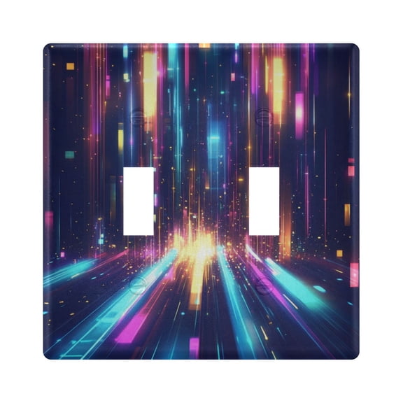Dynamic Light Beams Decorative Light Switch Plates Switch Cover Decorative Wall Plates Ideal for Living Room Kitchen Bedroom and Study