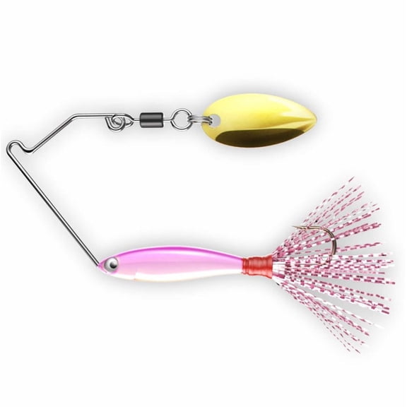 Dynamic Lures Micro Spinnerbait - 2.25" (Bubble Gum)