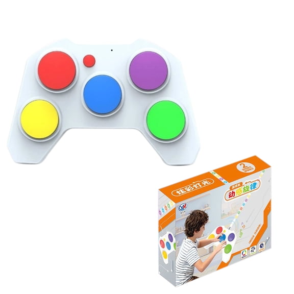 Dynamic Melody Game Controller Toy for Kids, Rhythm Lights, Kids-Interactive Handheld Games-Educational, Travel-Friendly Fun for the Whole Family