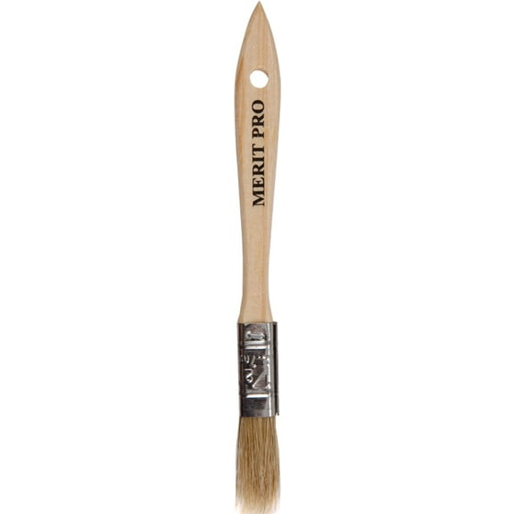 Dynamic/Merit Pro 00014 1/2" White Bristle Chip Brush - 36ct. Case