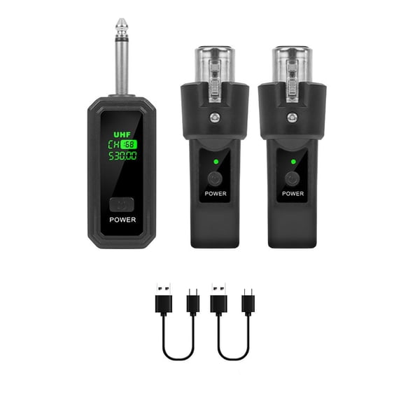 Dynamic Microphone Wireless Converter Kit – 2.4G Transmitter & Receiver ...
