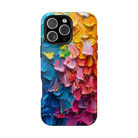 Dynamic Paint Palette Artistic Design Case for iPhone 11-17 Pro Max