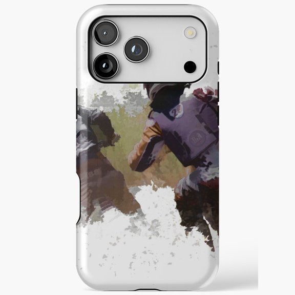 Dynamic Racing Action Art - Number 28 Painterly Style for iPhone Case 11 to 17 Pro Max