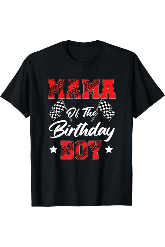 Dynamic Racing Mama Pit Crew T-Shirt for Birthday Family Celebrations