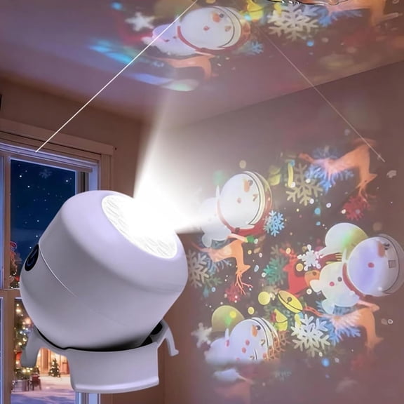 Dynamic Rotating LED Light Projector – Calm & Relaxation for Your Home, Gentle Moving Lights Ease Restless Nights, for Bedroom or Living Room