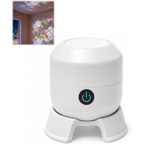 Dynamic Rotating LED Projector Light, 2026 Upgrade Hd Smart Dynamic 5D Holographic Night Light Projector, Galaxy Projector Night Light, Plug and Play Ocean Glow for Bedroom