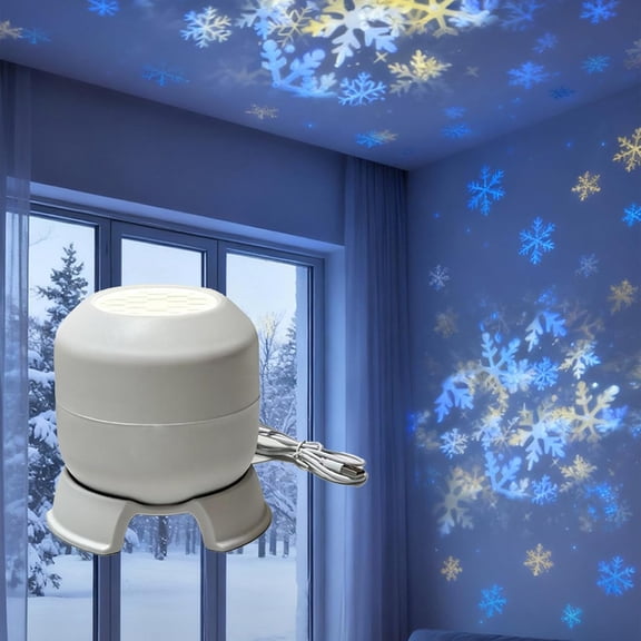 Dynamic Rotating LED Projector Light, 360 Ocean Night Light Projector, Ambient Lighting for Meditation Relaxation Bathroom (A)