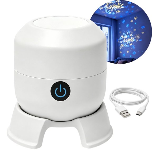 Dynamic Rotating LED Projector Light, 360° Ocean Wave Galaxy Night Light, Multi-Angle Base, Adjustable Brightness, Bedroom/Meditation/Home Theater Light