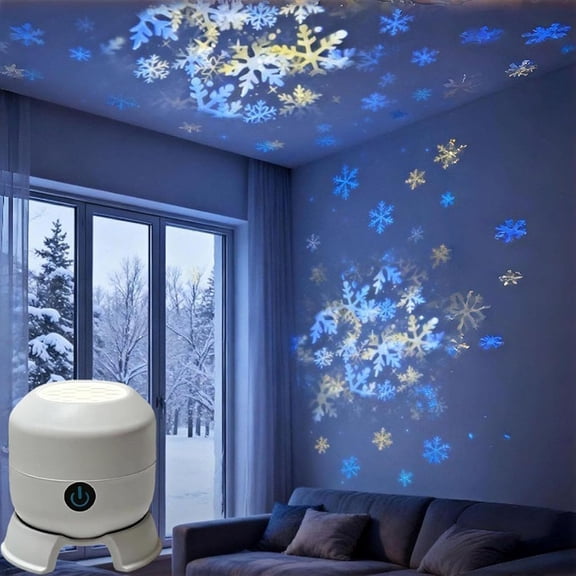 Dynamic Rotating LED Projector Light, 360 Rotating LED Night Light with 3-in-1 Themes, USB Rechargeable Dimmable Projection Lamp for Bedroom Kids Room, Relaxation Mood Lighting Decor Gifts