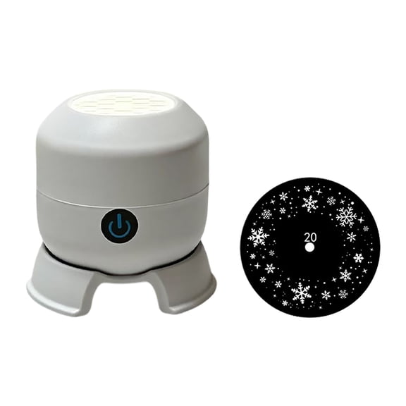 Dynamic Rotating LED Projector Light, 360° Rotating Ocean Night Light Projector, Projector for Bedroom Meditation, Relaxation, Bathroom, Gifts for Adults (Snowflake, USB charging device)