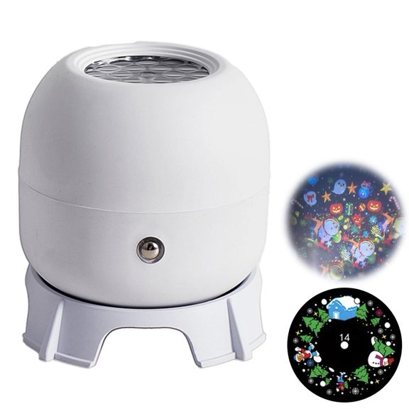 Dynamic Rotating LED Projector Light, 360 Rotating Ocean Wave Night Light, Multi-Angle Projection Base LED Lights Projector for Bedroom, Home Theater Decoration (USB Plug Ocean)