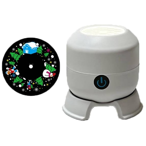 Dynamic Rotating LED Projector Light, 360° Rotating Ocean Wave Night Projection Night Light, USB Dimmable Galaxy Projector for Bedroom Ceiling, Mood Lamp for Meditation, Home Theater(Christmas)
