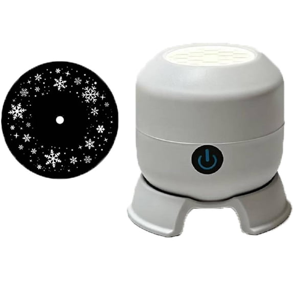 Dynamic Rotating LED Projector Light, 360° Rotating Ocean Wave Night Projection Night Light, USB Dimmable Galaxy Projector for Bedroom Ceiling, Mood Lamp for Meditation, Home Theater(Snowflakes)