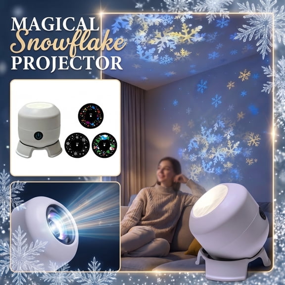 Dynamic Rotating LED Projector Light, 5D Holographic Night Light Projector for Adults & Kids, Mini Galaxy Ocean Wave Projector for Bedroom, Plug & Play USB Room Decor