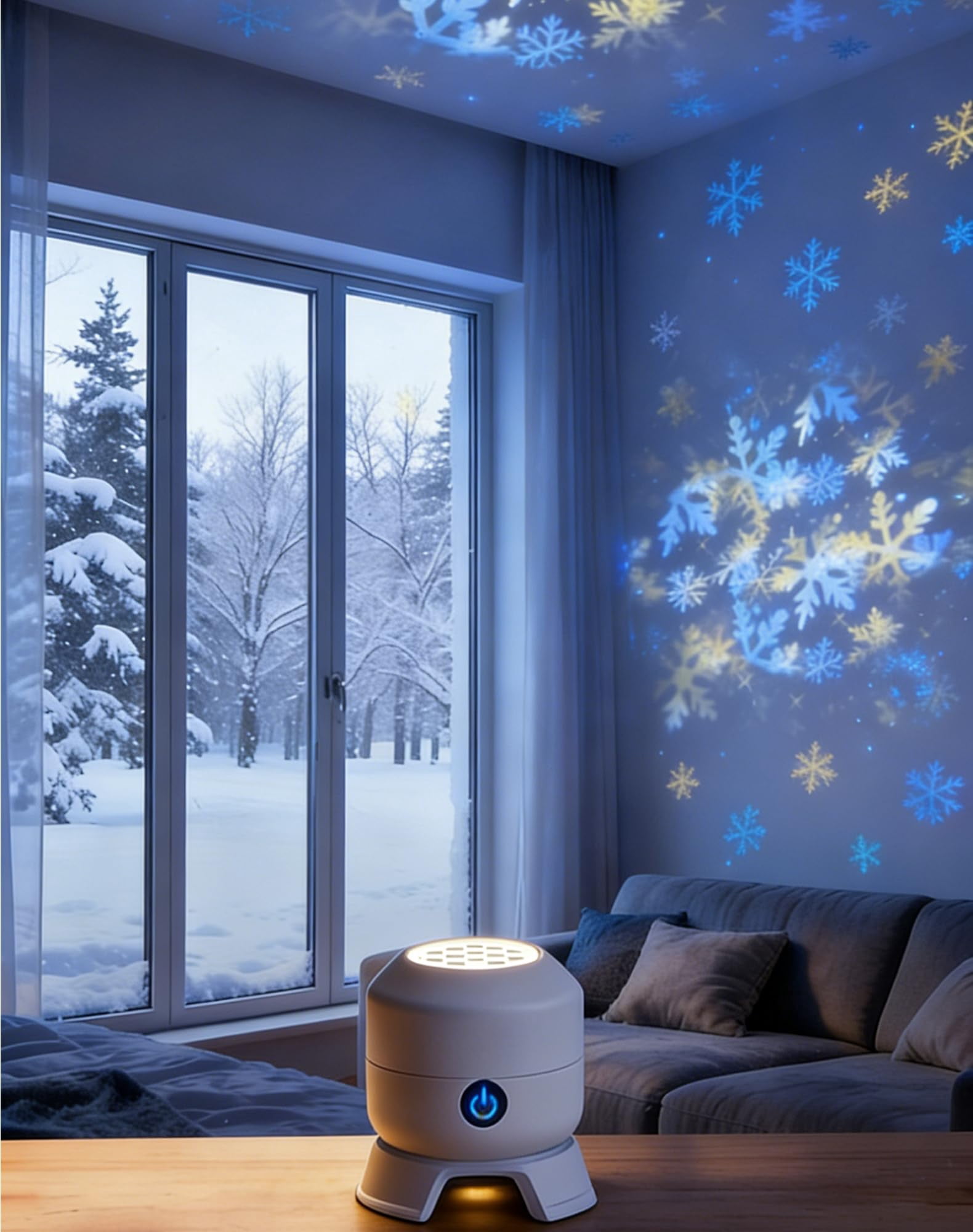 Dynamic Rotating LED Projector Light, Dimmable Projection Lamp - Gentle ...