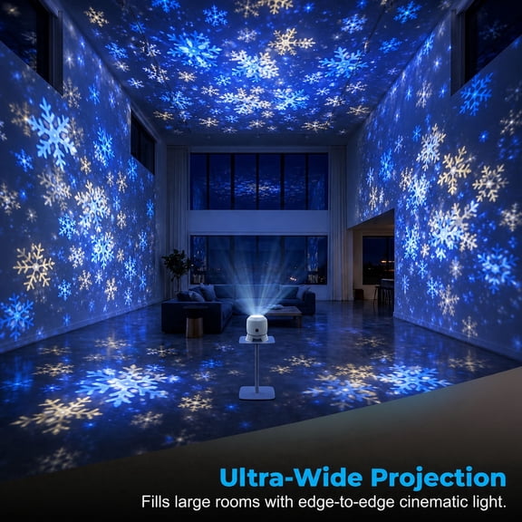 Dynamic Rotating LED Projector Light Night Light Projector Galaxy Projector Holographic Star Projector Ocean Projector HD Starry Sky Projection Night Light Ceiling Projector for Bedroom LED Ocean