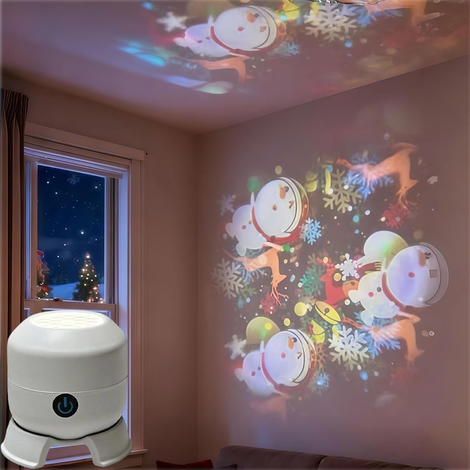 Upbeat Projector Dynamic Rotating LED Projector Light | Ocean Ripple Atmosphere Lamp ...
