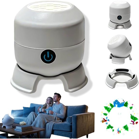 Dynamic Rotating LED Projector Light, USB Rechargeable LED Projector, 360° Rotating Ocean Night Light Projector, Multi-Angle Projection with Dynamic Patterns for Bedroom Meditation Gift (Ocean)