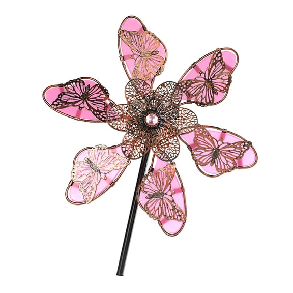 Dynamic Rotating Windmill Spinner For Lawns Landscape Outdoor Decoration Rust Resistant Metal Garden Art Spinner