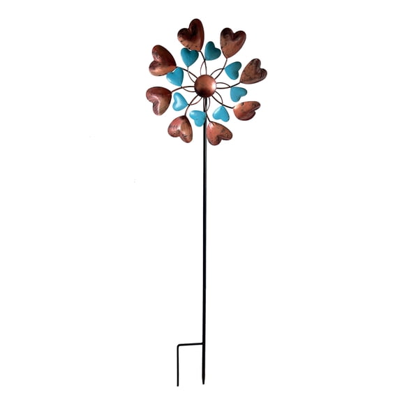 Dynamic Rotating Windmill Spinner For Lawns Landscape Outdoor Decoration Rust Resistant Metal Garden Art Spinner