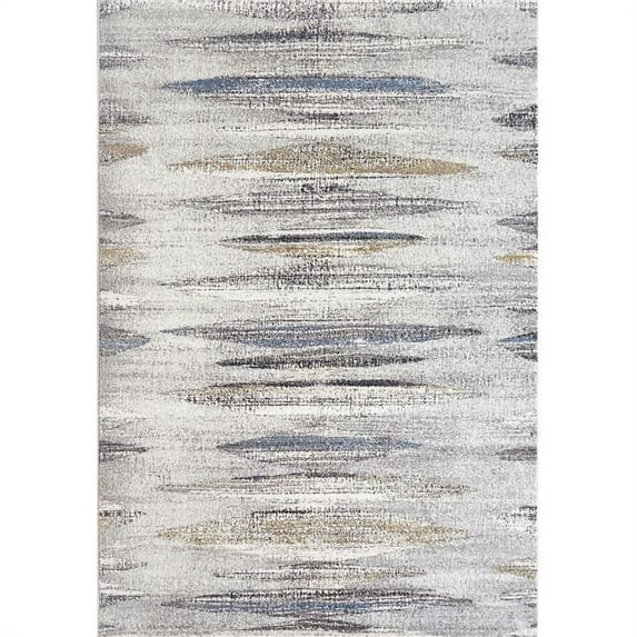Dynamic Rugs AE2434086151 2 ft. x 3 ft. 11 in. Avenue 3408 Rectangle Modern Area Rug - 6151 Grey & Blue