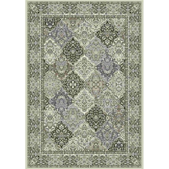 Dynamic Rugs AN212570089696 Ancient Garden Runner Rug, Cream & Grey - 2 ft. 2 in. x 11 ft.