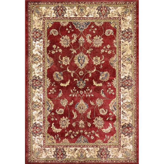 Dynamic Rugs AN24571581464 2 ft. x 3 ft. 11 in. Ancient 57158 Rectangle Traditional Rug - 1464 Red & Ivory