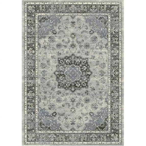 Dynamic Rugs AN24575599656 Ancient Garden Rectangular Rug, Silver & Grey - 2 ft. x 3 ft. 11 in.