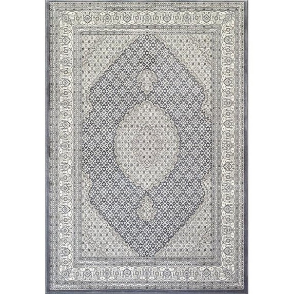 Dynamic Rugs AN28572045666 2 ft. 2 in. x 7 ft. 7 in. Ancient 57204 Rectangle Traditional Rug - 5666 Grey & Cream