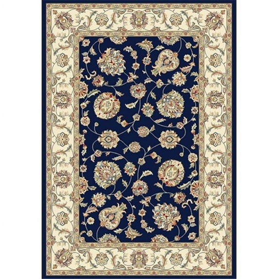 Dynamic Rugs AN46573653464 Ancient Garden 3 ft. 11 in. x 5 ft. 7 in. 57365-3464 Rug - Blue/Ivory