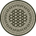 thumbnail image 1 of Dynamic Rugs ANR8571023636 Ancient Garden Round Rug, Charcoal & Silver - 7 ft. 1 in., 1 of 7