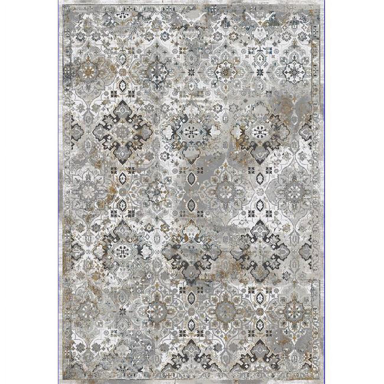 Dynamic Rugs AQ467463990 3 ft. 11 in. x 5 ft. 7 in. Amara 7463 Area Rug, 990 Grey Charcoal