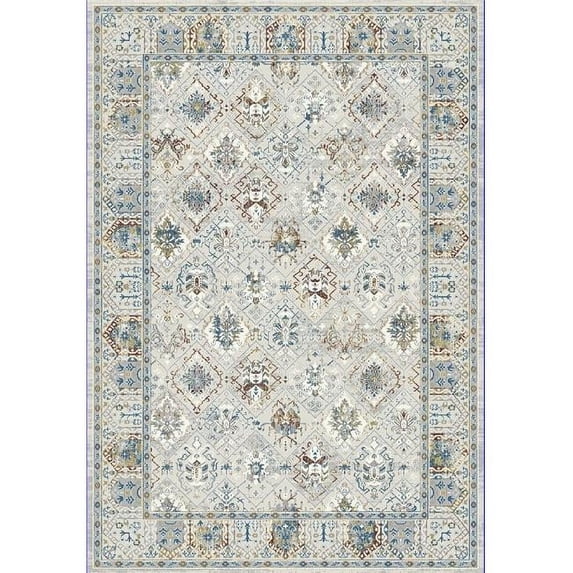 Dynamic Rugs AQ467464950 Amara 3 ft. 11 in. x 5 ft. 7 in. Indoor Area Rug - Grey & Blue