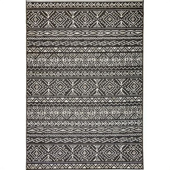 Dynamic Rugs BI71083593034 6 ft. 7 in. x 9 ft. 6 in. Brighton 8359 Rectangle Contemporary Area Rug - 3034 Grey