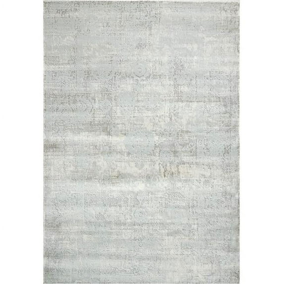 Dynamic Rugs CC7103530109 6 ft. 7 in. x 9 ft. 6 in. Castilla 3530 Rectangle Modern Area Rug - 109 Cream & Silver
