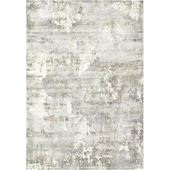 Dynamic Rugs CC7103535190 6 ft. 7 in. x 9 ft. 6 in. Castilla 3535 Rectangle Modern Area Rug - 190 Cream & Grey
